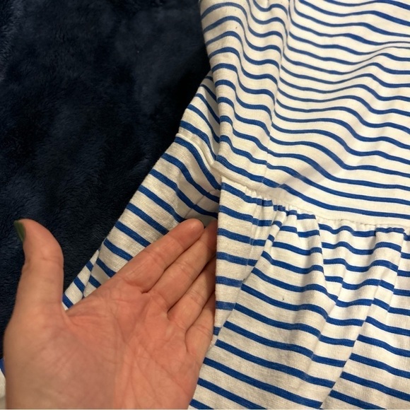 Women’s J Crew Dress White with Blue Stripes and pockets Size XL - Picture 5 of 5